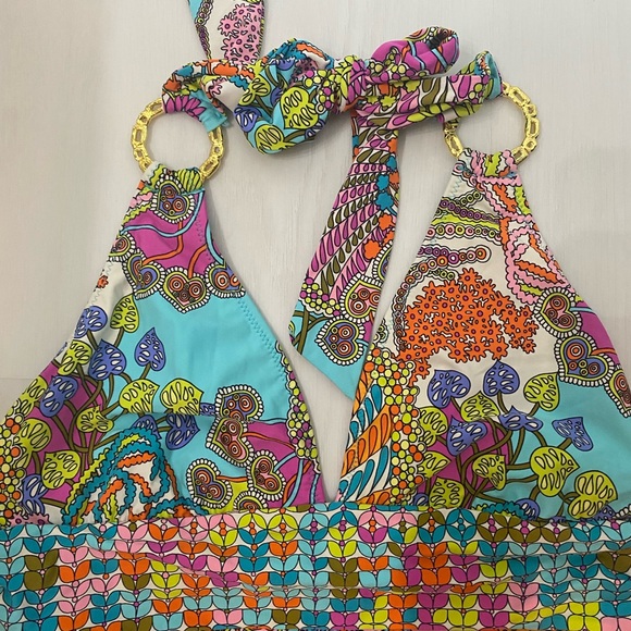 Nwot Trina turk coral reef tankini ring set - Picture 2 of 8